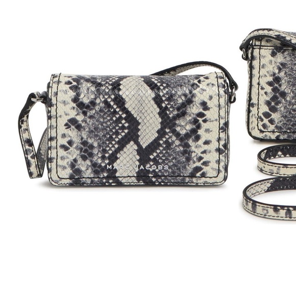 Marc Jacobs snake print embossed mini Crossbody - Picture 1 of 5